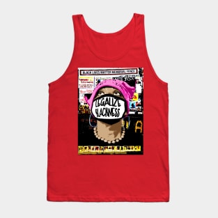 Legalize Blackness Black Lives Matter Memorial Fence - Light Complexion - Brown Eyes - Front Tank Top